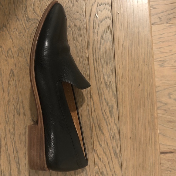 Madewell The Frances Skimmer Loafers Shoe Burnish black Leather Pointed 8.5 - Picture 7 of 7